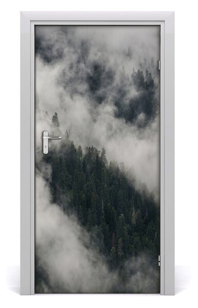 Autocolante pentru usi Cloud peste pădure