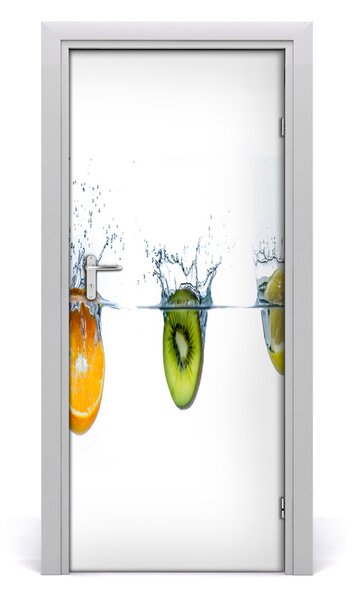 Autocolante pentru usi Fructele sub apa