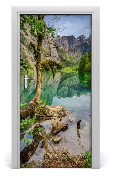 Autocolante pentru usi Lacul în munți