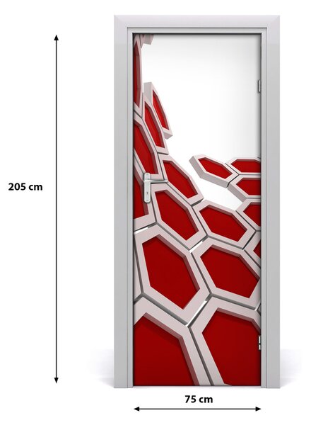 Autocolante pentru usi 3D Abstracție