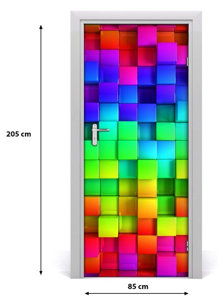 Autocolante pentru usi cutii colorate