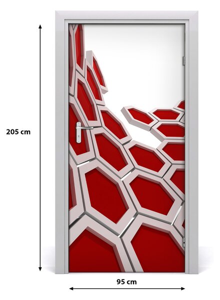 Autocolante pentru usi 3D Abstracție