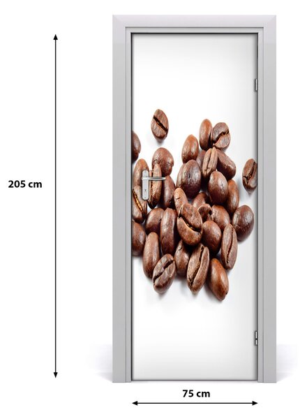 Autocolante pentru usi Boabe de cafea