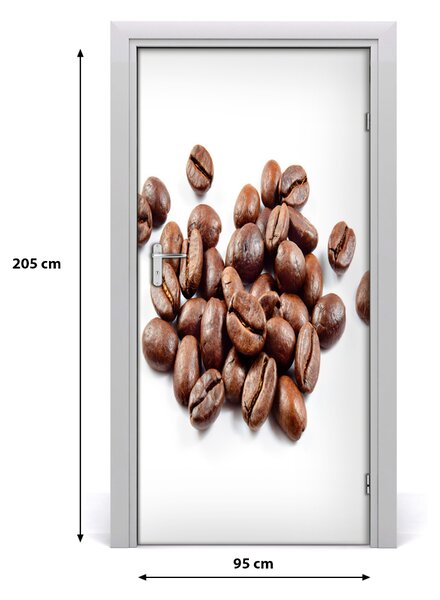 Autocolante pentru usi Boabe de cafea