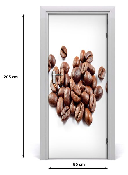 Autocolante pentru usi Boabe de cafea