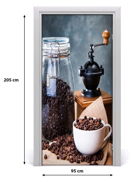 Autocolante pentru usi Râșniță de cafea