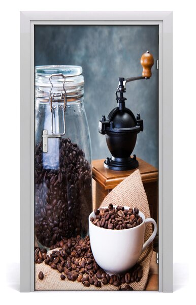 Autocolante pentru usi Râșniță de cafea