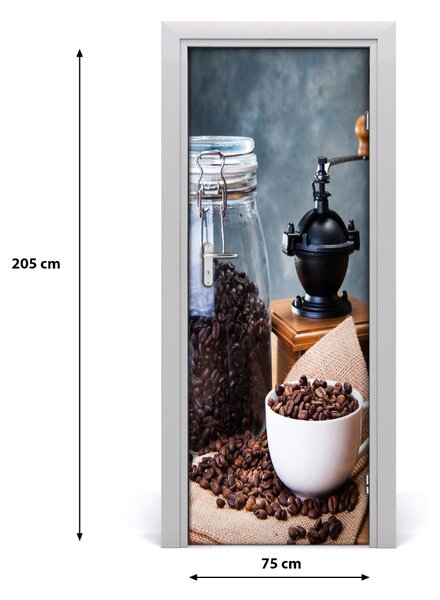 Autocolante pentru usi Râșniță de cafea