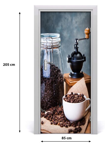 Autocolante pentru usi Râșniță de cafea