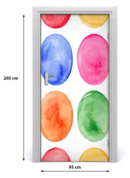 Autocolante pentru usi cercuri colorate