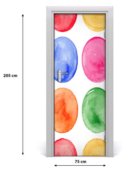 Autocolante pentru usi cercuri colorate