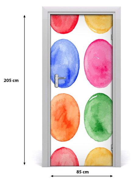Autocolante pentru usi cercuri colorate