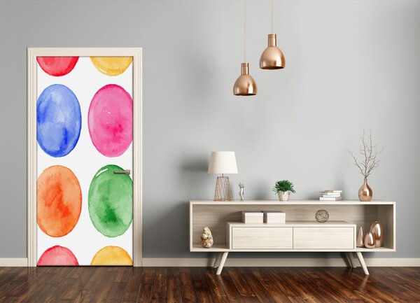 Autocolante pentru usi cercuri colorate