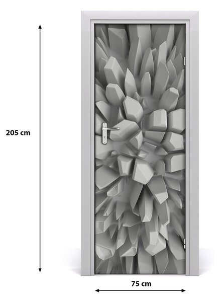 Autocolante pentru usi 3D Abstracție
