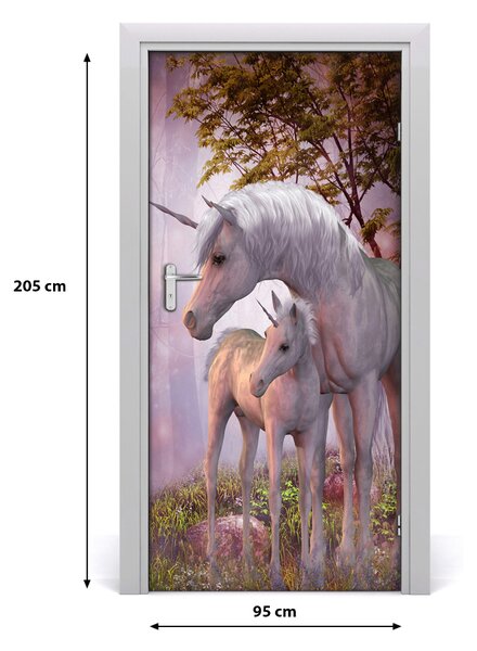 Autocolante pentru usi perete unicorni
