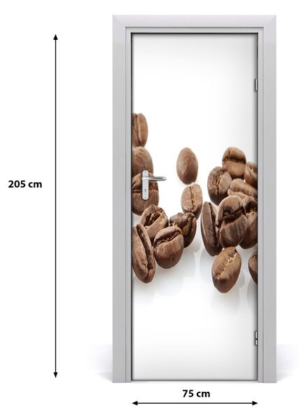 Autocolante pentru usi Boabe de cafea