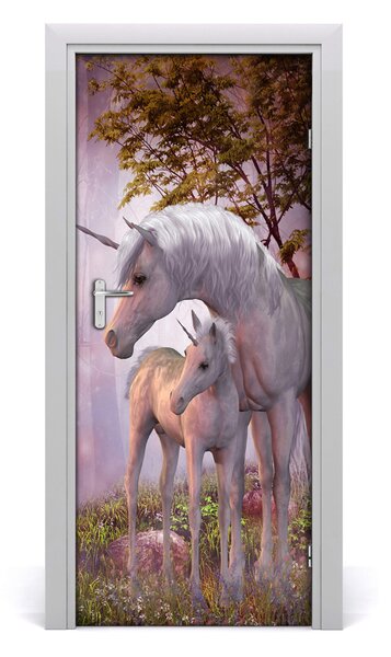 Autocolante pentru usi perete unicorni