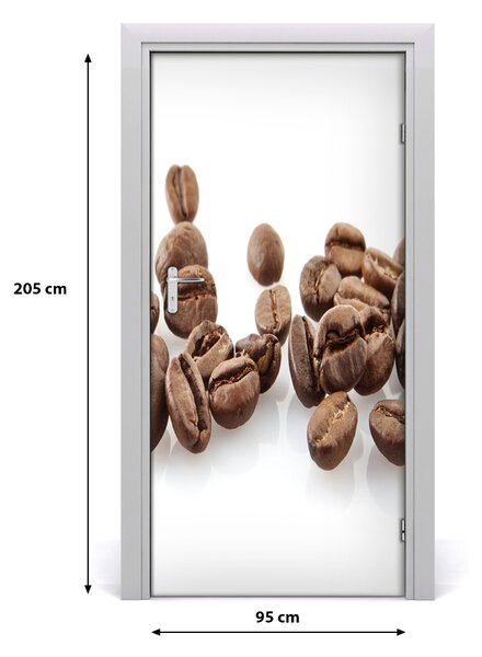 Autocolante pentru usi Boabe de cafea