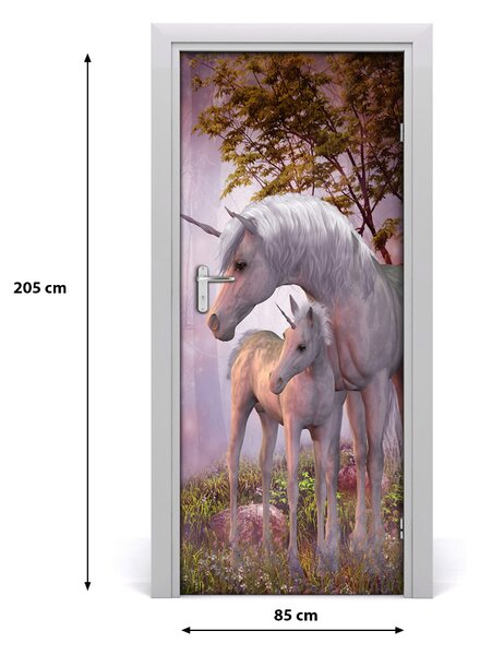 Autocolante pentru usi perete unicorni