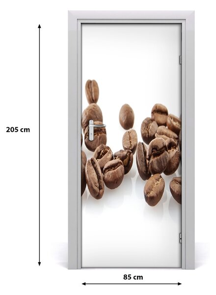 Autocolante pentru usi Boabe de cafea