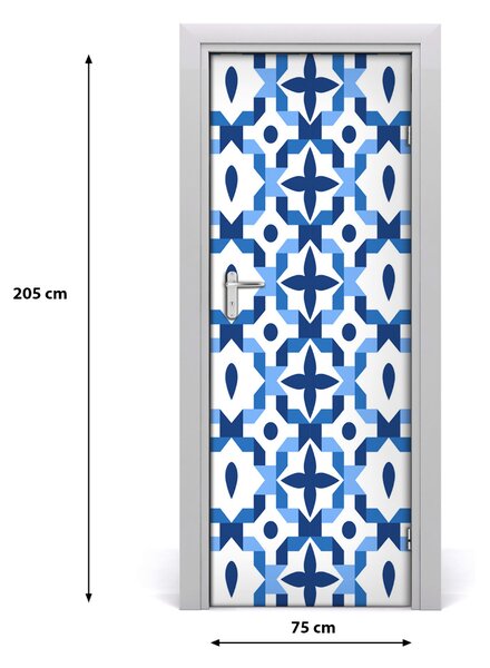 Autocolante pentru usi fundal geometrică
