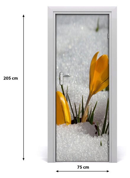 Autocolante pentru usi branduse galben