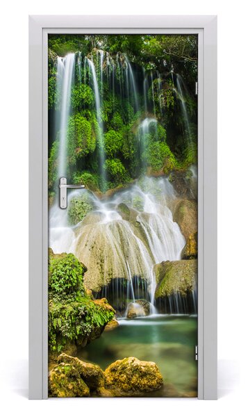 Autocolante pentru usi Cascada din junglă