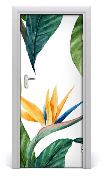 Autocolante pentru usi Strelitzia reginae