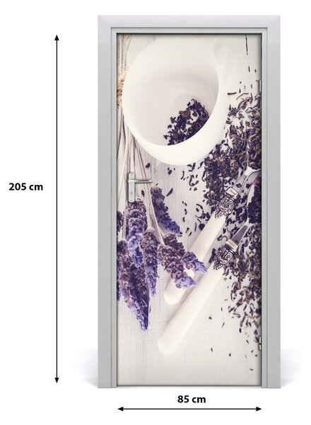 Autocolante pentru usi Wall Decal autocolant infuzie UȘĂ de lavandă