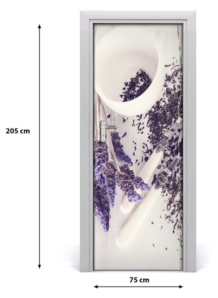 Autocolante pentru usi Wall Decal autocolant infuzie UȘĂ de lavandă