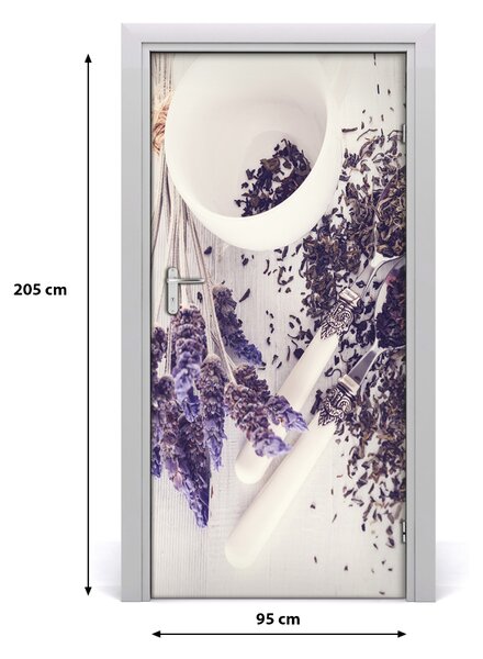 Autocolante pentru usi Wall Decal autocolant infuzie UȘĂ de lavandă
