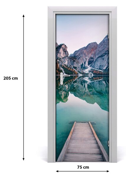 Autocolante pentru usi Ușă autoadeziv pe Mountain Lake