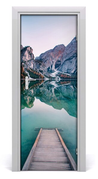 Autocolante pentru usi Ușă autoadeziv pe Mountain Lake