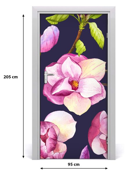 Autocolante pentru usi Furnir adeziv imagini de fundal ușă Magnolia