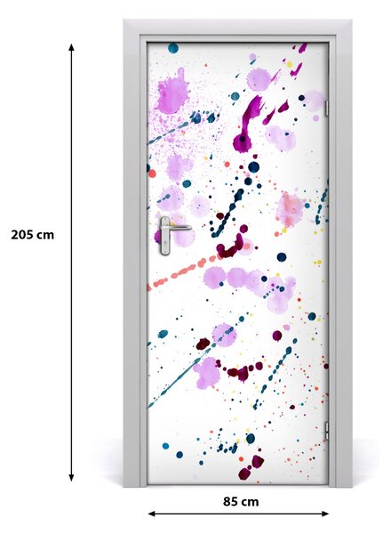 Autocolante pentru usi pete colorate
