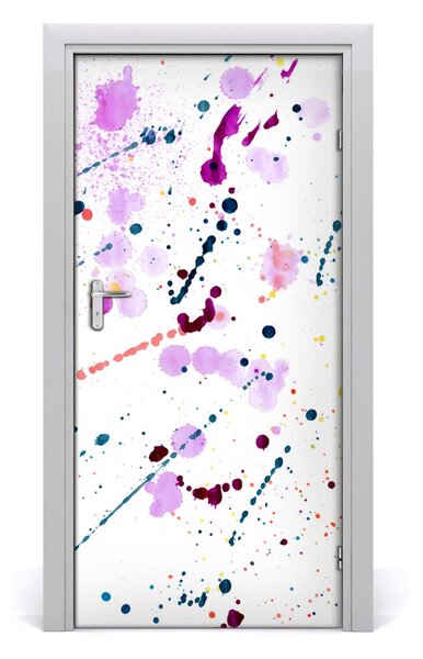 Autocolante pentru usi pete colorate
