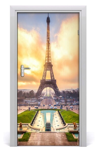 Autocolante pentru usi usa autoadeziv Turnul Eiffel