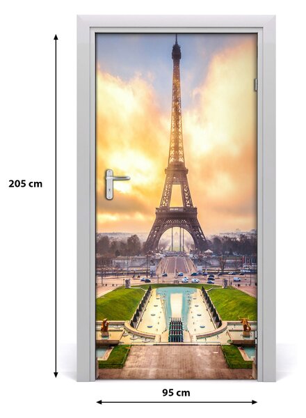 Autocolante pentru usi usa autoadeziv Turnul Eiffel