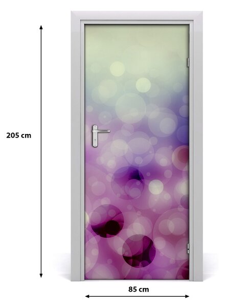Autocolante pentru usi cercuri violet