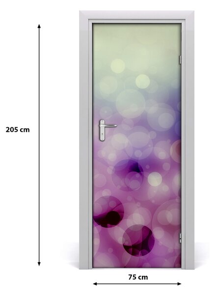 Autocolante pentru usi cercuri violet