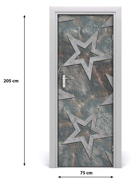 Autocolante pentru usi stele piatra
