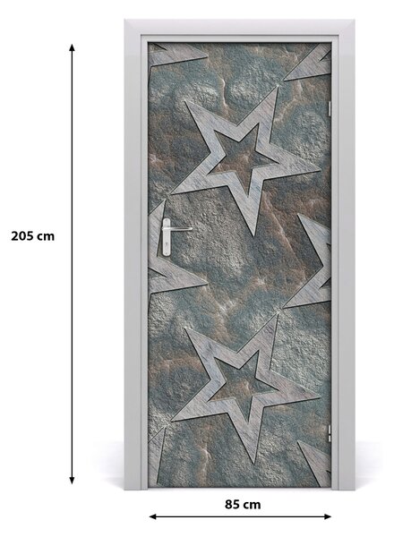 Autocolante pentru usi stele piatra