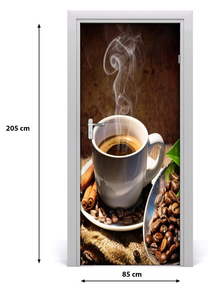 Autocolante pentru usi ceașcă de cafea