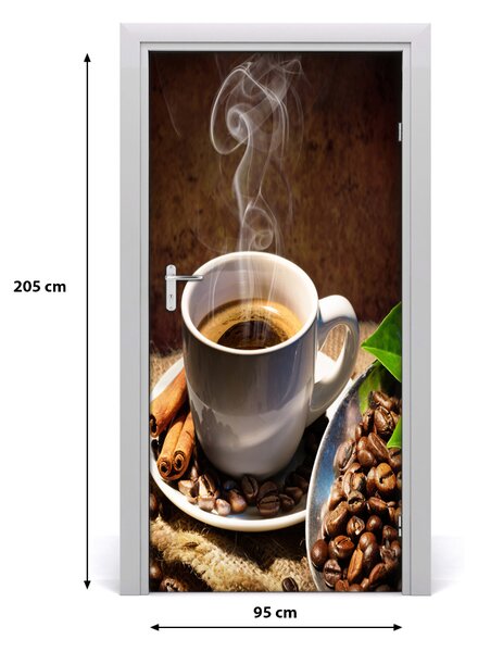 Autocolante pentru usi ceașcă de cafea