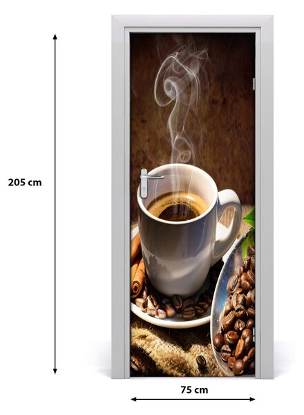 Autocolante pentru usi ceașcă de cafea