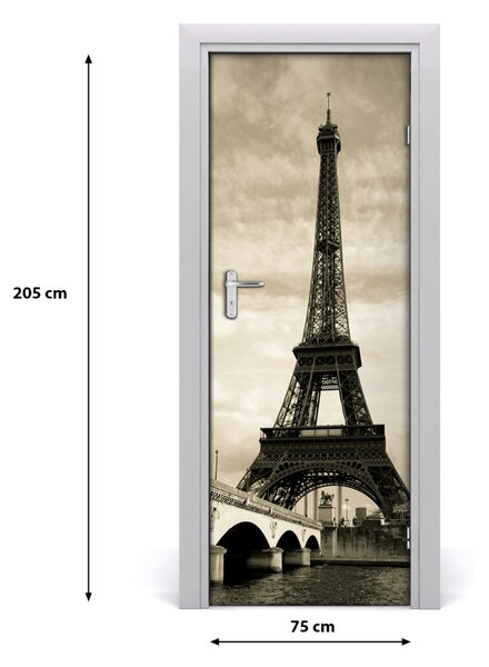 Autocolante pentru usi usa autoadeziv Turnul Eiffel