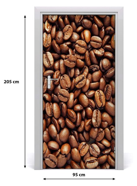 Autocolante pentru usi Boabe de cafea