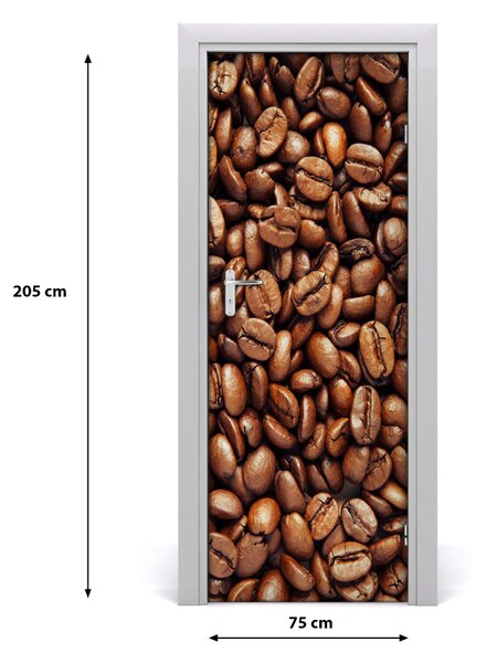 Autocolante pentru usi Boabe de cafea