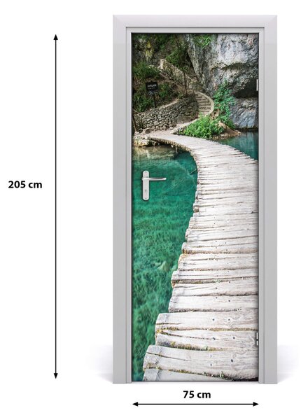 Autocolante pentru usi Lacurile Plitvice