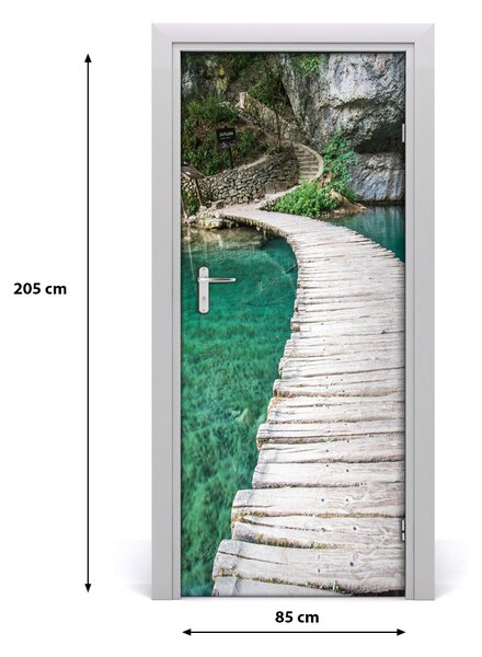 Autocolante pentru usi Lacurile Plitvice